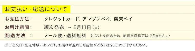お支払い・配送について